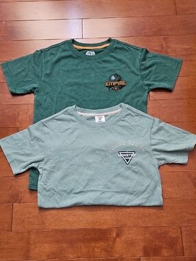 New Star Wars & Monster Jam Short-Sleeve Tees in Dark Green & Light Green